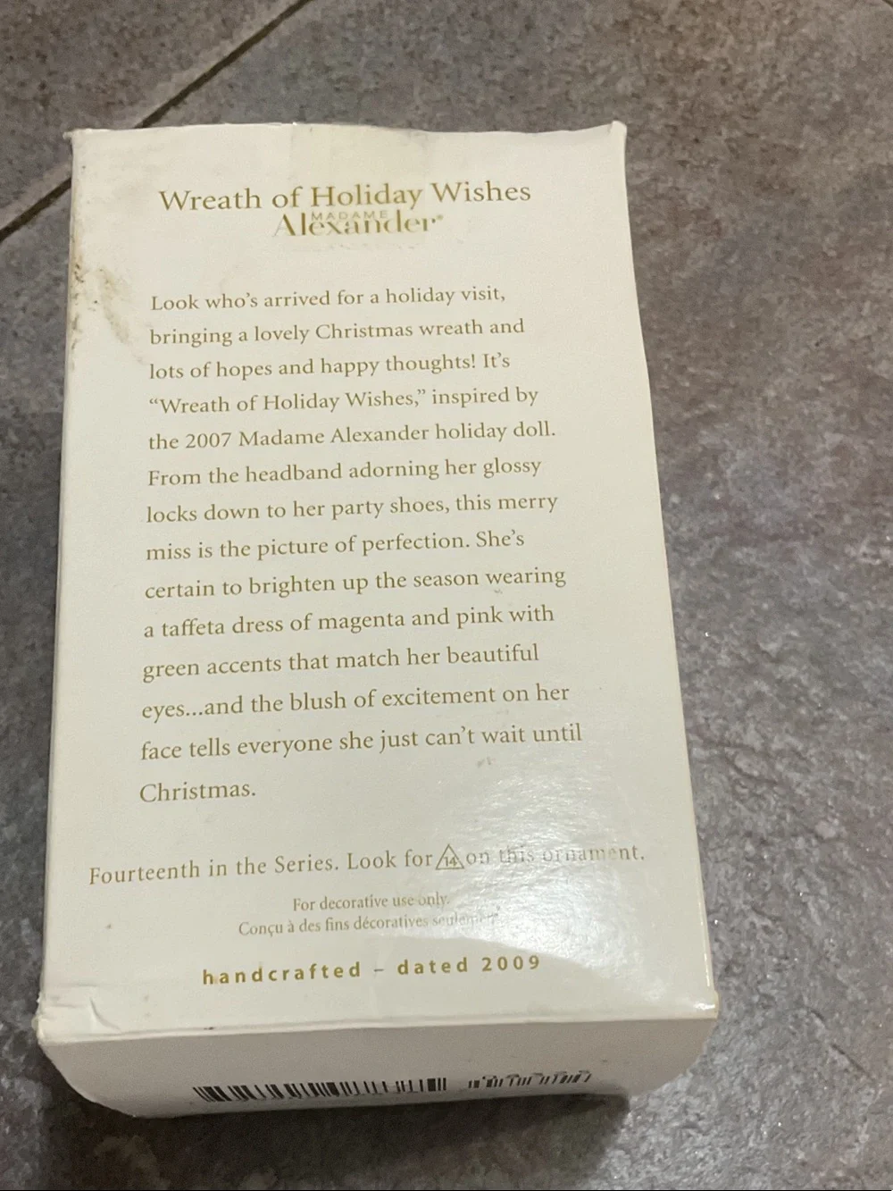 Hallmark ornament featuring